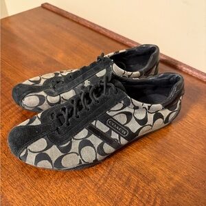 Coach Monogram Black and Gray Sneakers